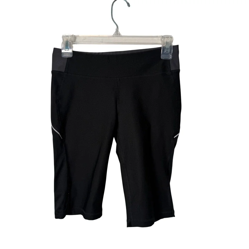 Lucy Tech Activewear Running Bike Shorts Womens XS Black Reflective Pocket